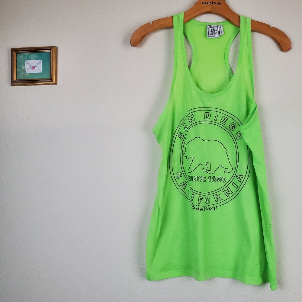 Neon Green California Tank Top